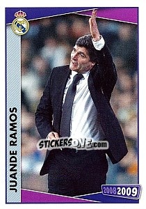 Sticker Juande Ramos (action) - Real Madrid 2008-2009 n. 12 - Panini