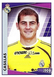 Sticker Casillas (portrait) - Real Madrid 2008-2009 n. 18 - Panini