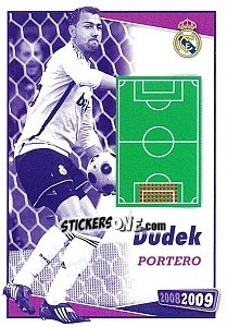 Cromo Dudek (posicion) - Real Madrid 2008-2009 - Panini