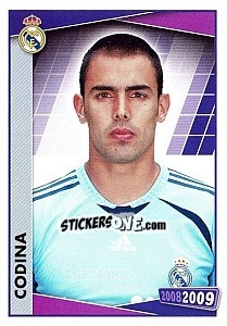 Cromo Codina (portrait) - Real Madrid 2008-2009 - Panini