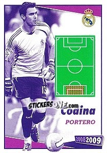 Figurina Codina (posicion) - Real Madrid 2008-2009 - Panini