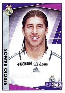 Sticker Sergio Ramos (portrait) - Real Madrid 2008-2009 - Panini