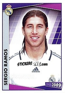 Sticker Sergio Ramos (portrait) - Real Madrid 2008-2009 n. 30 - Panini