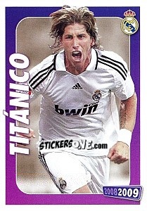 Cromo Sergio Ramos (titanico) - Real Madrid 2008-2009 - Panini