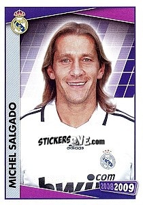 Sticker Michel Salgado (portrait) - Real Madrid 2008-2009 - Panini