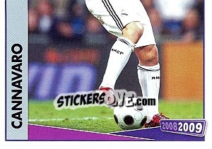 Figurina Cannavaro - Real Madrid 2008-2009 - Panini