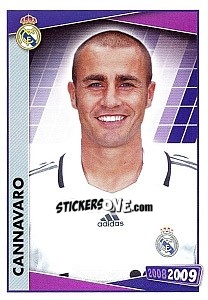 Sticker Cannavaro (portrait) - Real Madrid 2008-2009 n. 42 - Panini