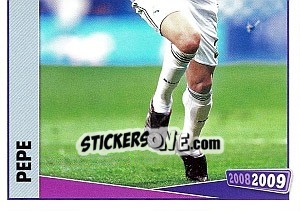 Figurina Pepe - Real Madrid 2008-2009 - Panini