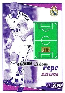 Sticker Pepe (posicion) - Real Madrid 2008-2009 n. 51 - Panini