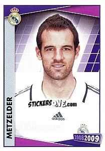 Sticker Metzelder (portrait) - Real Madrid 2008-2009 - Panini