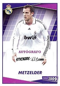 Sticker Metzelder (autografo) - Real Madrid 2008-2009 n. 56 - Panini