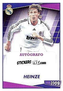 Sticker Heinze (autografo) - Real Madrid 2008-2009 n. 62 - Panini