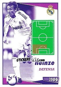 Cromo Heinze (posicion) - Real Madrid 2008-2009 - Panini