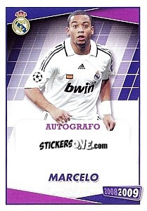 Sticker Marcelo (autografo) - Real Madrid 2008-2009 n. 68 - Panini