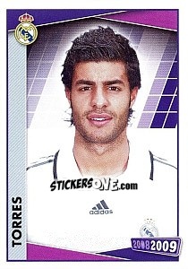 Sticker Miguel Torres (portrait) - Real Madrid 2008-2009 n. 72 - Panini
