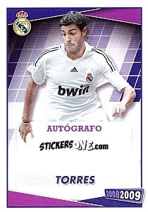Sticker Miguel Torres (autografo) - Real Madrid 2008-2009 n. 74 - Panini