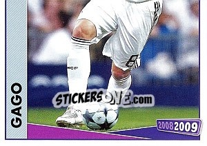 Cromo Gago - Real Madrid 2008-2009 - Panini