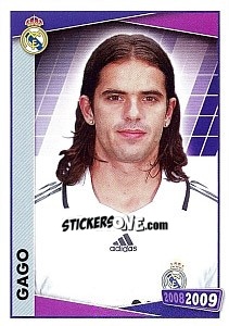 Cromo Gago (portrait) - Real Madrid 2008-2009 - Panini