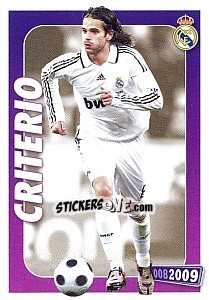Sticker Gago (criterio) - Real Madrid 2008-2009 - Panini