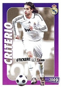 Sticker Gago (criterio) - Real Madrid 2008-2009 n. 85 - Panini