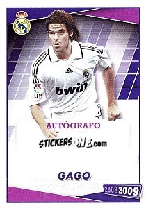 Cromo Gago (autografo)