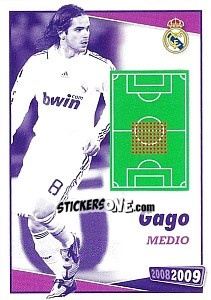 Sticker Gago (posicion) - Real Madrid 2008-2009 n. 87 - Panini