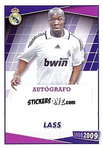 Sticker Lass (autografo) - Real Madrid 2008-2009 n. 92 - Panini