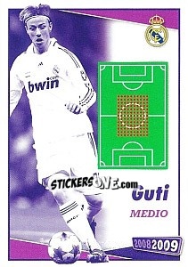 Cromo Guti (posicion) - Real Madrid 2008-2009 - Panini
