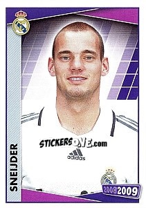 Sticker Sneijder (portrait) - Real Madrid 2008-2009 n. 102 - Panini