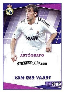 Figurina Van Der Vaart (autografo) - Real Madrid 2008-2009 - Panini