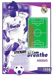 Sticker Drenthe (posicion) - Real Madrid 2008-2009 n. 120 - Panini