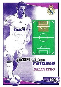 Cromo Palanca (posicion) - Real Madrid 2008-2009 - Panini