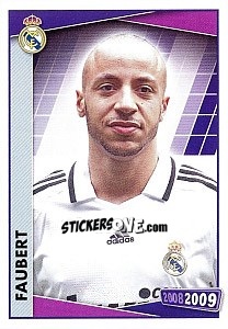 Cromo Faubert (portrait) - Real Madrid 2008-2009 - Panini
