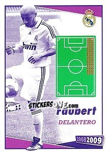 Sticker Faubert (posicion) - Real Madrid 2008-2009 n. 129 - Panini