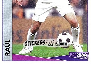 Sticker Raul González - Real Madrid 2008-2009 n. 137 - Panini