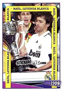 Figurina Raul González (palmares) - Real Madrid 2008-2009 - Panini