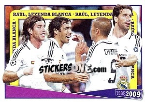 Sticker Raul González (un goleador solidario) - Real Madrid 2008-2009 n. 145 - Panini