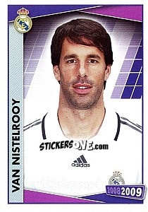 Cromo Van Nistelrooy (portrait) - Real Madrid 2008-2009 - Panini