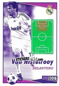 Cromo Van Nistelrooy (posicion) - Real Madrid 2008-2009 - Panini