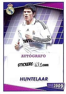Cromo Huntelaar (autografo) - Real Madrid 2008-2009 - Panini