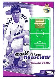 Cromo Huntelaar (posicion) - Real Madrid 2008-2009 - Panini