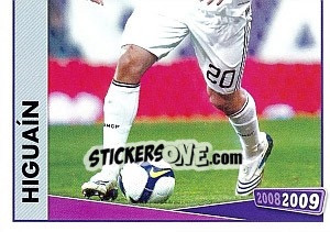Sticker Higuain - Real Madrid 2008-2009 n. 161 - Panini