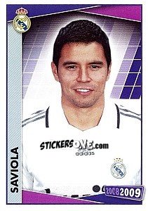 Sticker Saviola (portrait) - Real Madrid 2008-2009 n. 168 - Panini