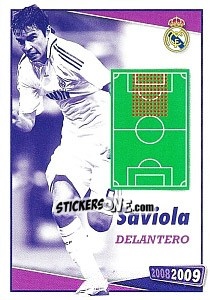 Cromo Saviola (posicion) - Real Madrid 2008-2009 - Panini