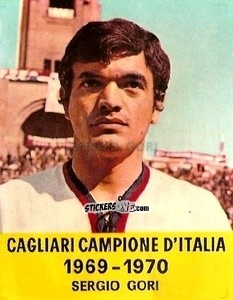 Sticker Sergio Gori - Cagliari 1971-1972 n. 12 - FOLGORE
