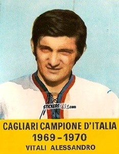 Figurina Vitali Alessandro - Cagliari 1971-1972 n. 11 - FOLGORE
