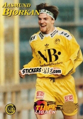 Sticker Aasmund Bjorkam - Tippe Ligaen Fotballkort 1996 n. 27 - GAME