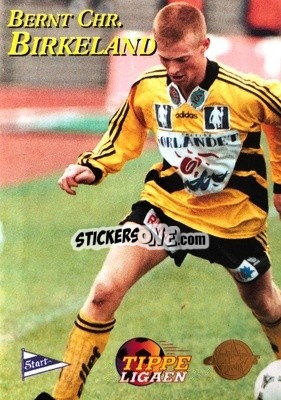 Sticker Berrnt Chr Birkeland - Tippe Ligaen Fotballkort 1996 n. 64 - GAME