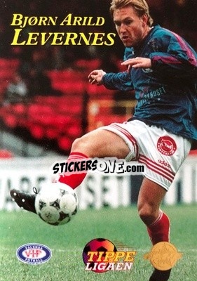 Sticker Bjorn Arild Levernes - Tippe Ligaen Fotballkort 1996 - GAME