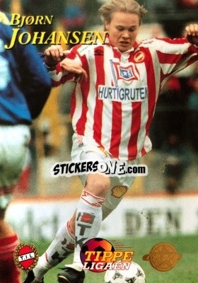 Sticker Bjorn Johansen - Tippe Ligaen Fotballkort 1996 - GAME